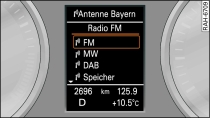 Radio-Menü